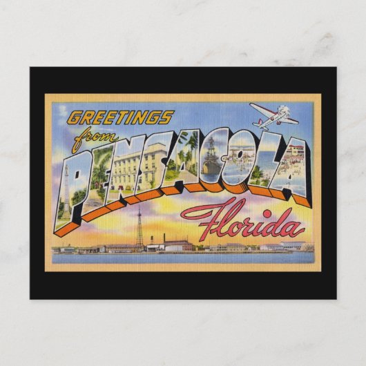 Grüße von Pensacola Florida Postkarte (Vorderseite)