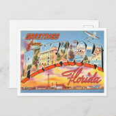 Grüße von Pensacola, Florida Vintage Travel Postkarte (Vorne/Hinten)