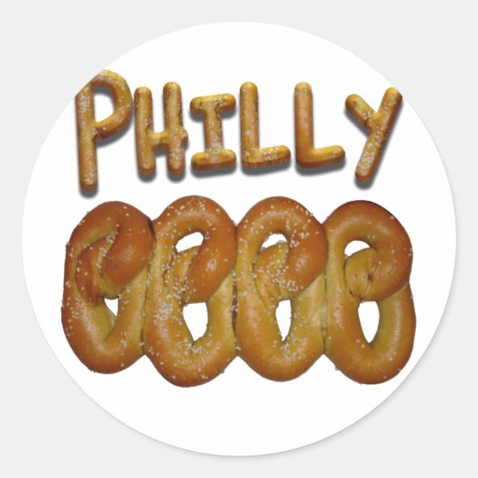 Grüße von Philly Runder Aufkleber (Vorderseite)