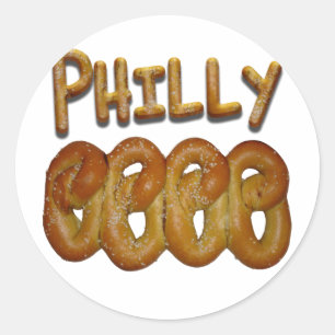 Grüße von Philly Runder Aufkleber