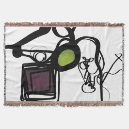 Grüße von Philydion: Abstrakt Schwarz & Weiß Decke