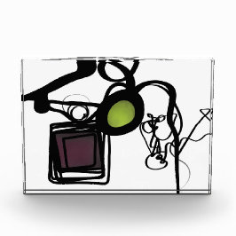 Grüße von Philydion: Abstrakt Schwarz & Weiß Fotoblock