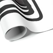 Grüße von Philydion: Abstrakt Schwarz & Weiß Geschenkpapier (Rolleneckpunkt)