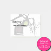 Grüße von Philydion: Abstrakt Schwarz & Weiß Post-it Klebezettel