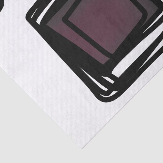 Grüße von Philydion: Abstrakt Schwarz & Weiß Seidenpapier (Detail)