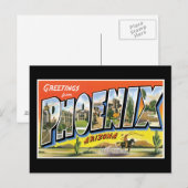 Grüße von Phoenix Arizona Postkarte (Vorne/Hinten)