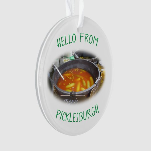 Grüße von Picklesburgh Ornament (Vorderseite)