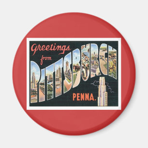 Grüße von Pittsburgh, Pennsylvania Magnet