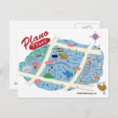 Grüße von Plano Texas Postcard Postkarte (Vorne/Hinten)