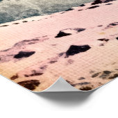 Grüße von Pluto Retro SciFi Poster (Ecke)