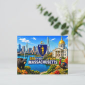 Grüße Von Postkarte (Stehend Vorderseite)