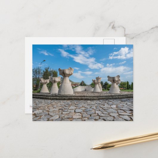 Grüße von Prilep, Mazedonien Postcard Postkarte (Vorderseite/Rückseite Beispiel)