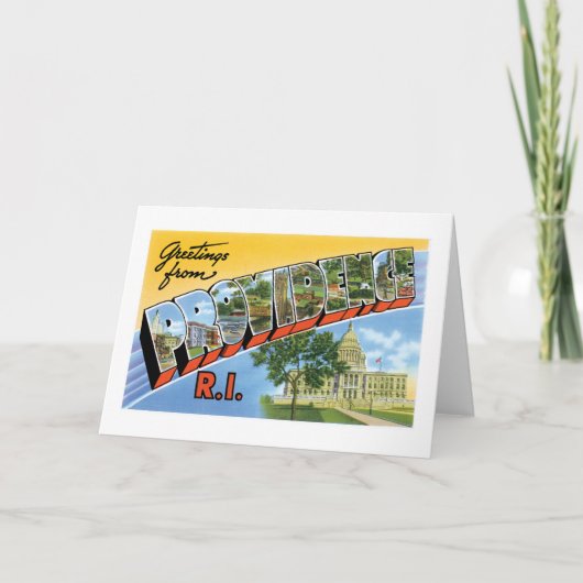 Grüße von Providence, Rhode Island! Karte (Vorderseite)