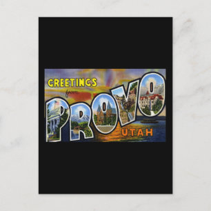 Grüße von Provo Utah Postkarte