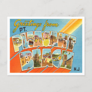 Grüße von Pt. Pleasant Beach, New Jersey Postkarte
