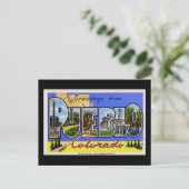 Grüße von Pueblo Colorado Postkarte (Stehend Vorderseite)