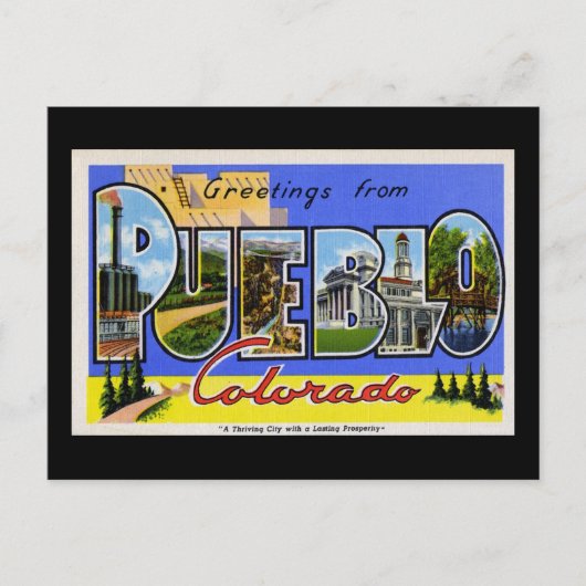 Grüße von Pueblo Colorado Postkarte (Vorderseite)