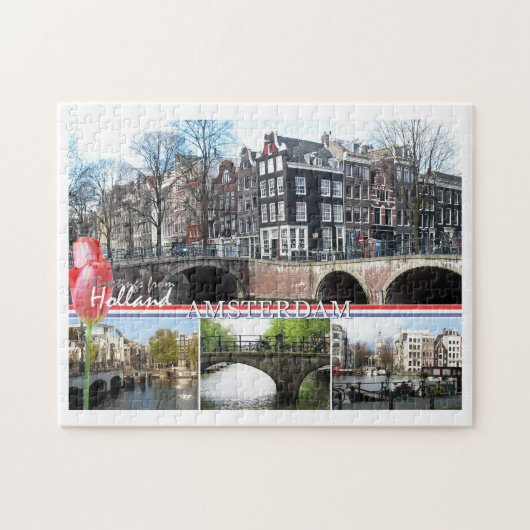 Grüße von Puzzlen Hollands - Amsterdams Puzzle (Horizontal)