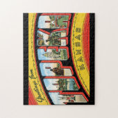Grüße von Reise Topeka Kansas_Vintage Puzzle (Vertikal)
