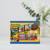 Grüße von Reno Nevada Travel Postcard Postkarte (Stehend Vorderseite)