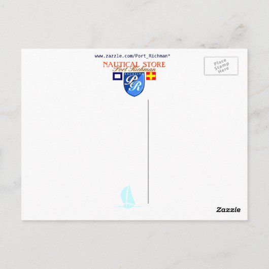 Grüße von Rhode Island Postkarte (Rückseite)