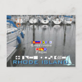Grüße von Rhode Island Postkarte (Vorderseite)