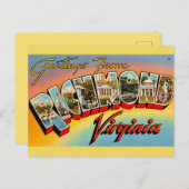 Grüße von Richmond, VA Postkarte (Vorne/Hinten)