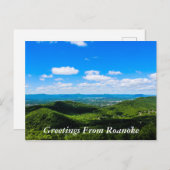 Grüße von Roanoke Postkarte (Vorne/Hinten)