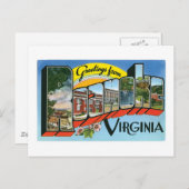 Grüße von Roanoke, Virginia Postkarte (Vorne/Hinten)