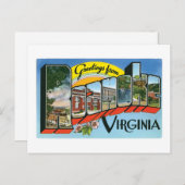 Grüße von Roanoke, Virginia! Postkarte (Vorne/Hinten)