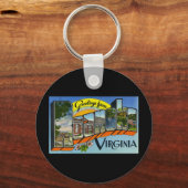 Grüße von Roanoke Virginia Schlüsselanhänger (Vorderseite)