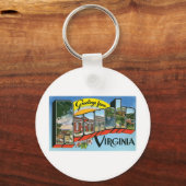 Grüße von Roanoke, Virginia Schlüsselanhänger (Vorderseite)