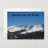 Grüße von Rockies Postkarte (Vorne/Hinten)