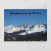 Grüße von Rockies Postkarte (Vorderseite)
