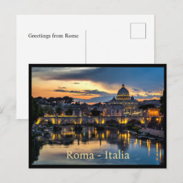 Grüße von Roma Italia, Text nach Maß Postkarte