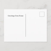 Grüße von Roma Italia, Text nach Maß Postkarte (Rückseite)