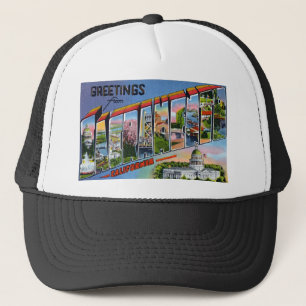 Grüße von Sacramento Kalifornien Truckerkappe