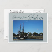Grüße von Salem Postkarte (Vorne/Hinten)