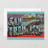 Grüße von San Francisco California Travel Postkarte (Vorne/Hinten)