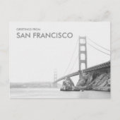 Grüße von San Francisco Golden Gate Bridge Postkarte (Vorderseite)