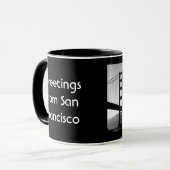 Grüße von San Francisco Tasse (Vorderseite Links)