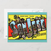 Grüße von San Jose California Postcard Postkarte (Vorne/Hinten)