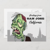 Grüße von San José Reise Postkarte (Vorne/Hinten)