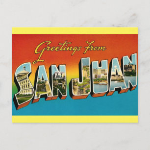 Grüße von SAN JUAN PUERTO RICO Postcard Postkarte