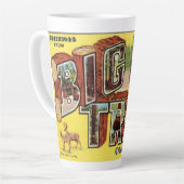 Grüße von Santa Cruz Big Bäumen Milchtasse (Linke Ecke)