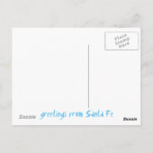 Grüße von Santa Fe Postkarte (Rückseite)