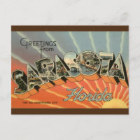 Grüße von Sarasota Florida Postcard