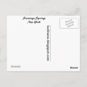 Grüße von Saratoga Springs Postkarte (Rückseite)