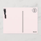 Grüße von ... Schwarzes Eichhörnchen Postkarte (Rückseite)