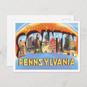 Grüße von Scranton, Pennsylvania Travel Postkarte (Vorne/Hinten)